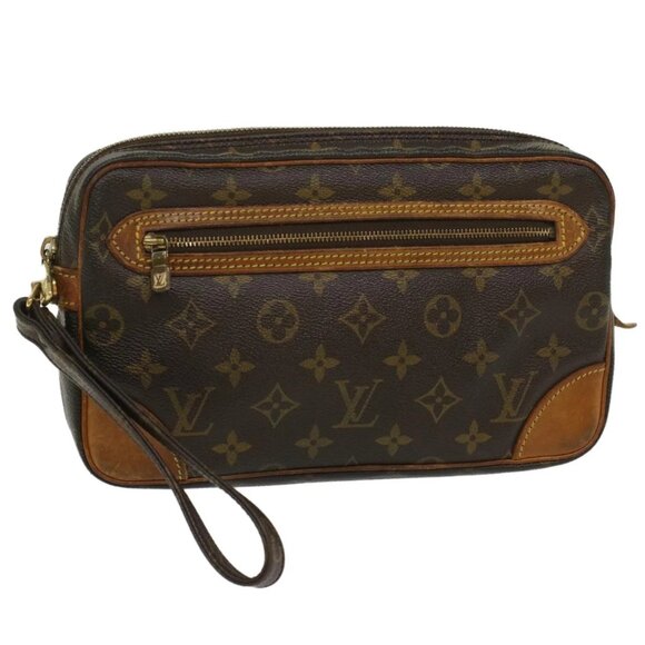 LOUIS VUITTON Monogram Marly Dragonne GM Clutch Bag M51825 LV Auth am5061 - Picture 1 of 16